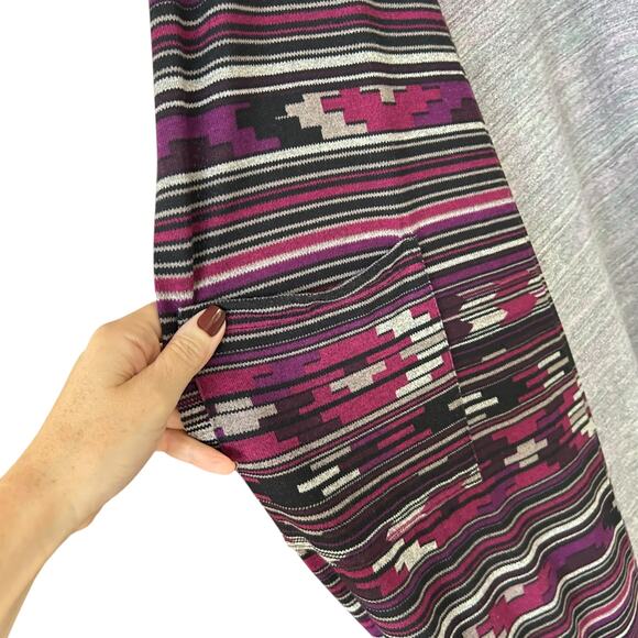 Lularoe Women's Purple Southwest Aztec Sarah Duster Size Medium - Picture 5 of 6